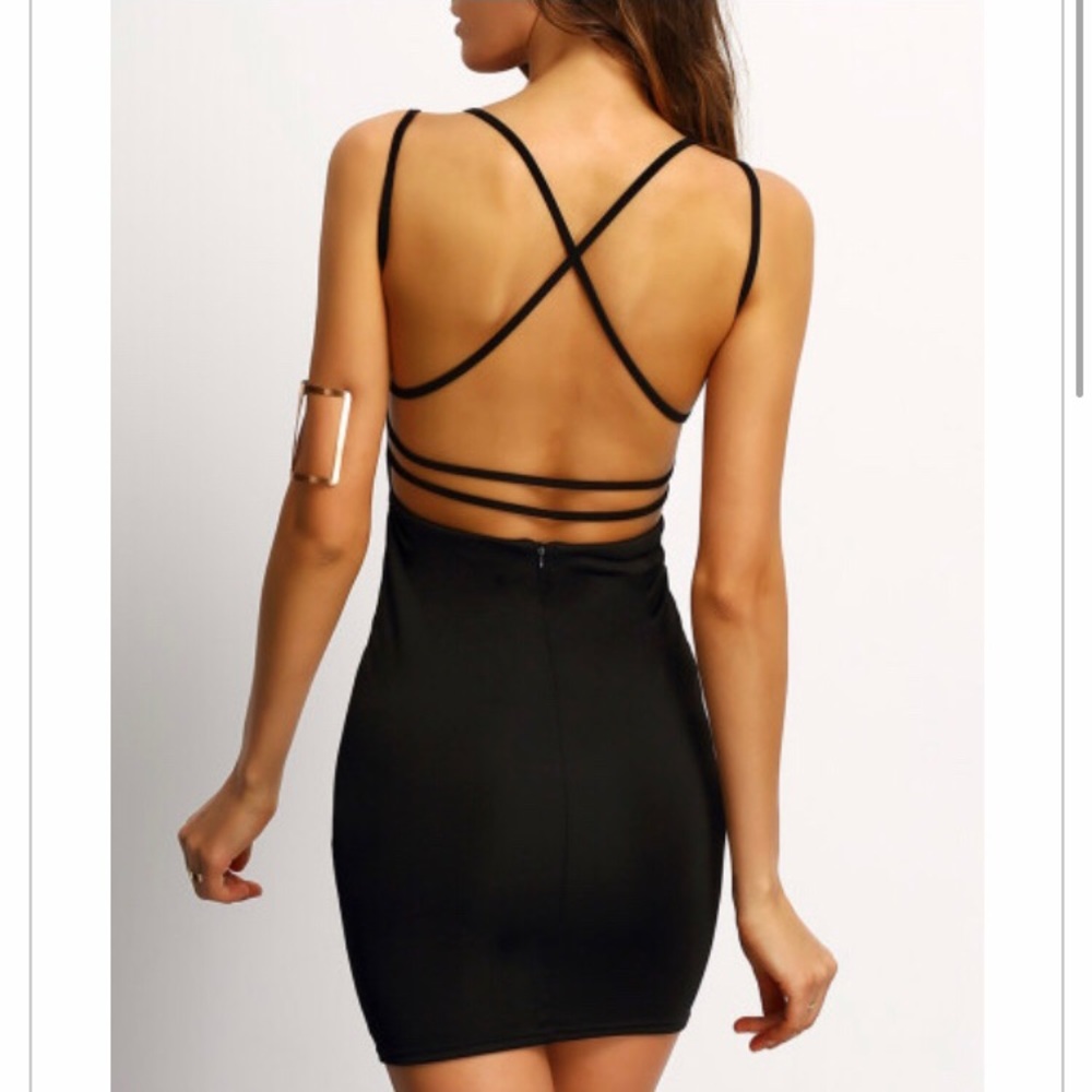 Black Crisscross Dress